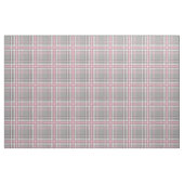 Tissu blanc plaid rose gris (Fat Quarter)