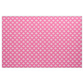 Tissu Blanc rose Fleur de lis Textile (Yard)