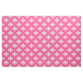 Tissu Blanc rose Fleur de lis Textile (Fat Quarter)