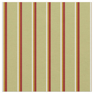 Tissu Blanc, rouge foncé, rouge foncé et kaki foncé
