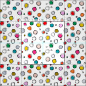 Tissu blanc sauvage (Carreau)