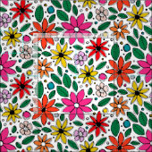 Tissu blanc sauvage (Carreau)