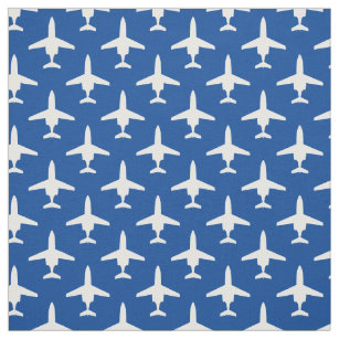Tissu Blanc sur bleu T-1 Jayhawk Motif en silhouette