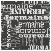 Tissu Blanc sur le décor nommé moderne noir de collage (Fermer)