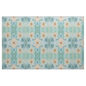 Tissu Blanc, teinte de sarcelle et or (Fat Quarter)