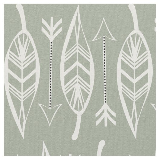 Tissu Blanc tribal (Fermer)