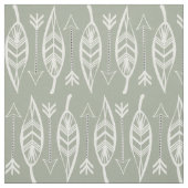 Tissu Blanc tribal (Échantillon)