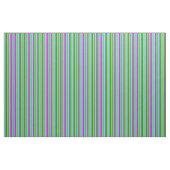 Tissu Blanc, Vert, Bleu clair, Motif à rayures orchidées (Fat Quarter)