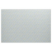 Tissu Blancs & Bleus Fleur Motif Fabric (Yard)