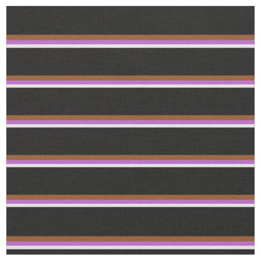 Tissu Blancs, Orchidées, Brown et noirs (Fermer)