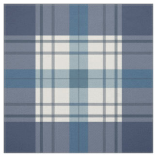 Tissu bleu à carreaux