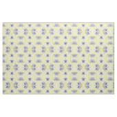 Tissu Bleu Abstrait et Jaune (Yard)