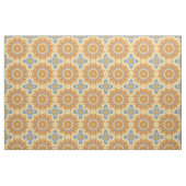 Tissu Bleu Abstrait et Jaune - Géométrique (Fat Quarter)