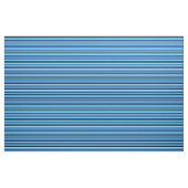 Tissu Bleu, Aqua, Blancs et Noirs (Yard)