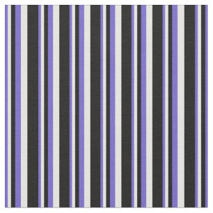 Tissu Bleu ardoise, blanc et noir Motif de couleur lin