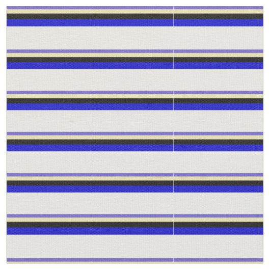 Tissu Bleu ardoise, Tan, Noir, Bleu & Blanc (Fermer)