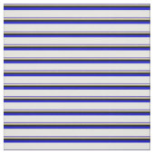Tissu Bleu ardoise, Tan, Noir, Bleu & Blanc (Échantillon)