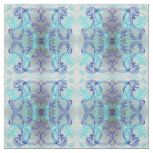 tissu bleu argenté, textile de maison coloré (Échantillon)