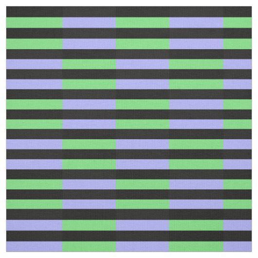 Tissu Bleu bébé clair, vert clair, point noir minuit (Échantillon)