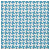 Tissu Bleu Blanc Houndstooth Motif Fabric (Fermer)