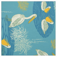 Bleu Blanc & Jaune Tons mignons Oiseaux Motif