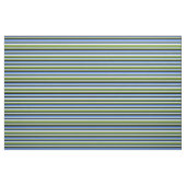 Tissu Bleu, Bleu de Cornouailles, Beige & Vert (Fat Quarter)