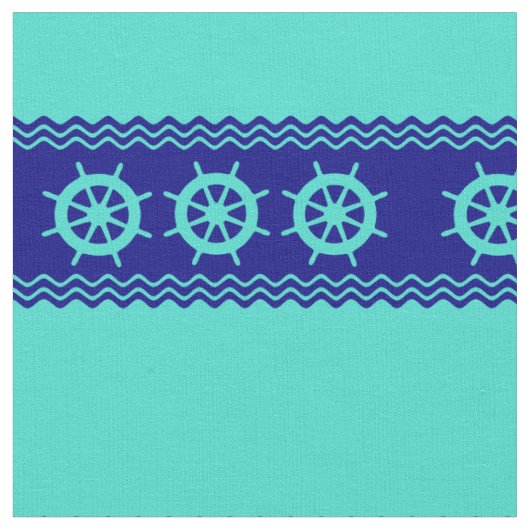 Tissu Bleu bleu turquoise de l'océan (Fermer)