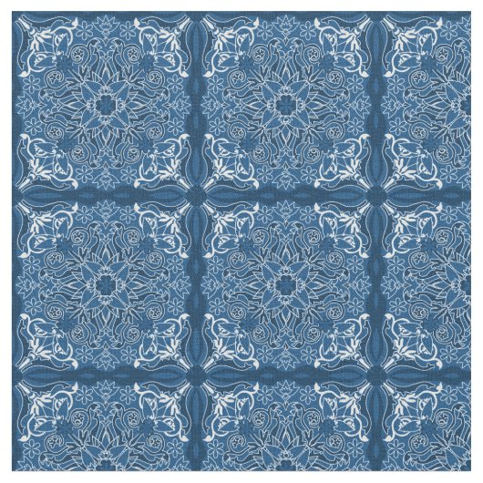 Tissu Bleu Boho Classic Blues (Fermer)