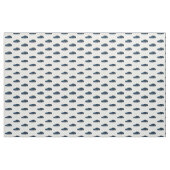 Tissu Bleu C6 Corvette Fabric Dessin À Main (Yard)