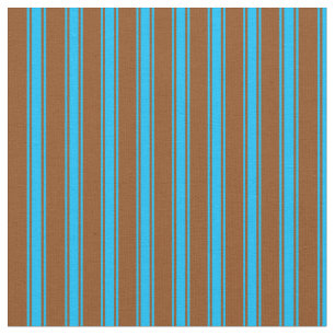 Tissu Bleu ciel Brown et profond