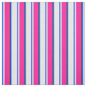 Tissu Bleu, Ciel clair, Blanc, Rose profond, Vert foncé (Échantillon)