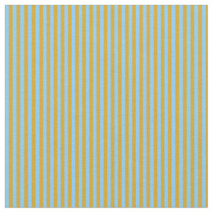 Tissu Bleu Ciel clair et Bleu d'or rayures de couleur