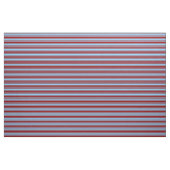Tissu Bleu ciel clair et rayures rouge foncé (Yard)