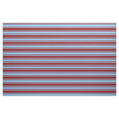 Tissu Bleu ciel clair et rayures rouge foncé (Fat Quarter)
