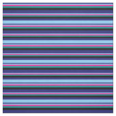 Tissu Bleu, Ciel clair, Rose profond, Cyan foncé et Noir (Échantillon)