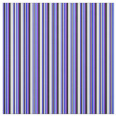 Tissu Bleu, Ciel clair, Violet, Noir & Crème (Échantillon)