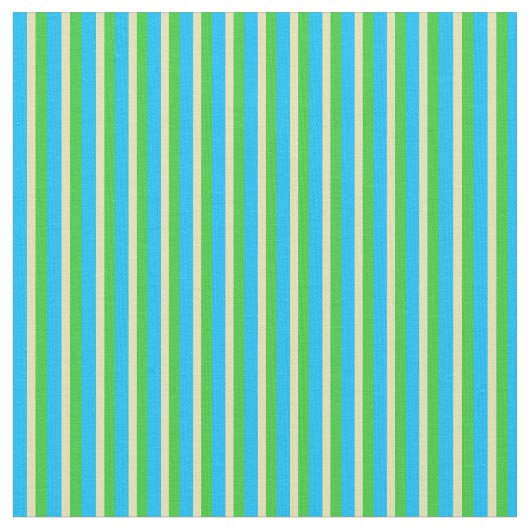 Tissu Bleu ciel profond, Tan et Vert citron vert (Fermer)