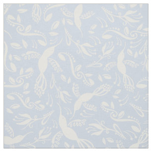 Tissu Bleu clair Beau Hummingbirds Colibri Birds