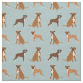 Tissu bleu clair de chien de boxe (Échantillon)