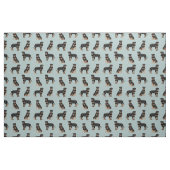 Tissu bleu clair de chien de rottweiler (Fat Quarter)