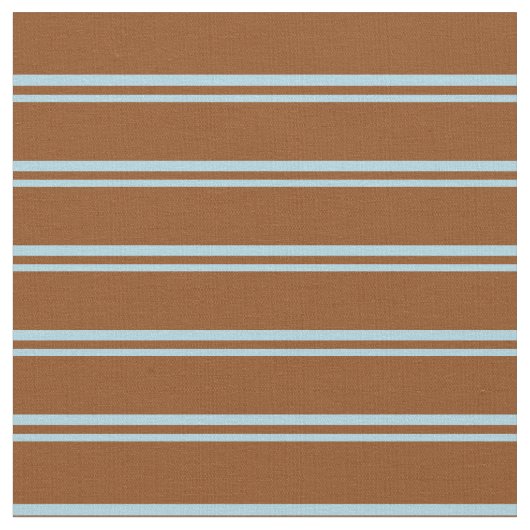 Tissu Bleu clair et rayures Brown (Fermer)