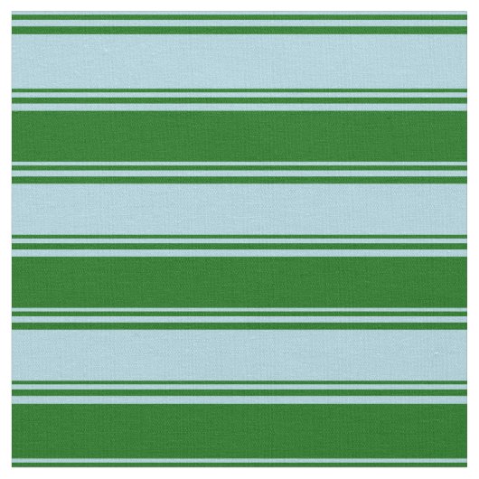 Tissu Bleu clair et Vert foncé rayures (Fermer)