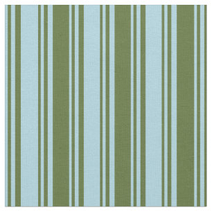 Tissu Bleu clair et vert olive foncé Grandes couleurs