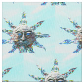 Tissu bleu clair face soleil (fermé)