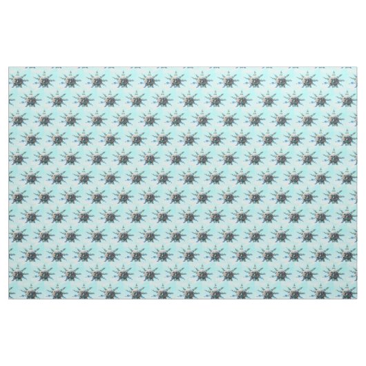 Tissu bleu clair face soleil (Yard)
