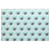 Tissu bleu clair face soleil (Fat Quarter)