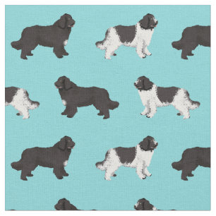 Tissu bleu clair pour le chien de terre-neuve