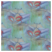 Tissu Bleu Crabe Océan (Fermer)