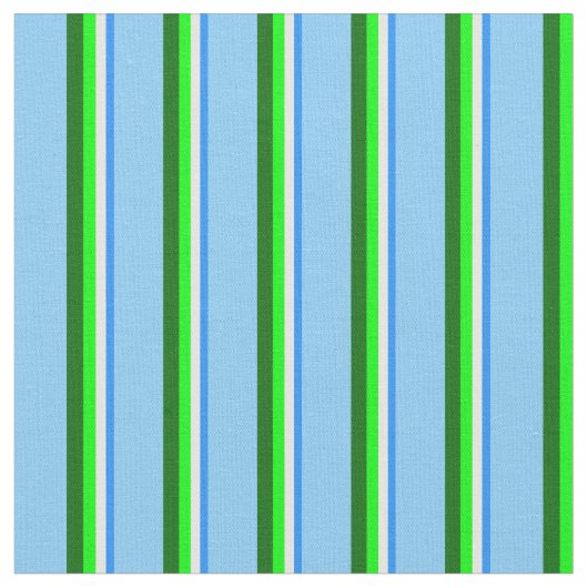 Tissu Bleu, Crème à la menthe, Chaux, Vert foncé, Ciel b (Fermer)