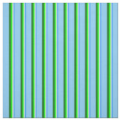 Tissu Bleu, Crème à la menthe, Chaux, Vert foncé, Ciel b (Échantillon)